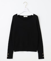 【ウールブレンドシリーズ】ベースネックリブコンビ ニット