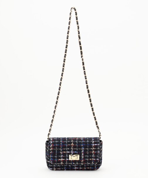 ツイードチェーン バッグ