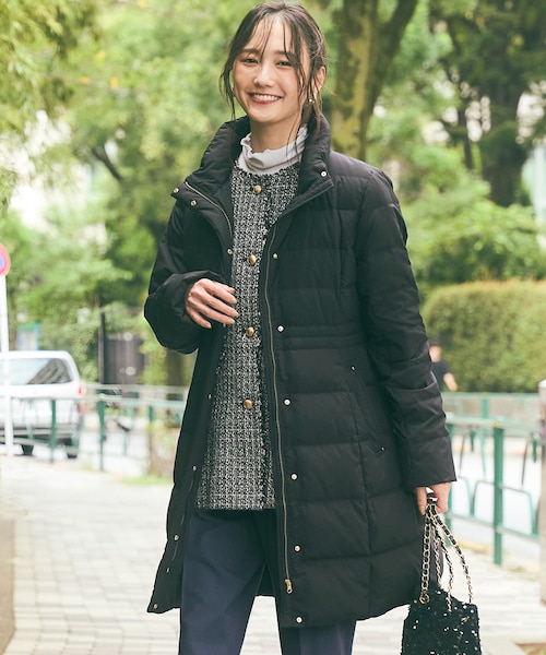 撥水・洗える】美シルエットスタンドロング ダウン｜エニィスィスの