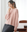【洗える】リボンヤーンミックス ニット