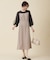 【Lily Calin】シャイニードットコンビ ドレス