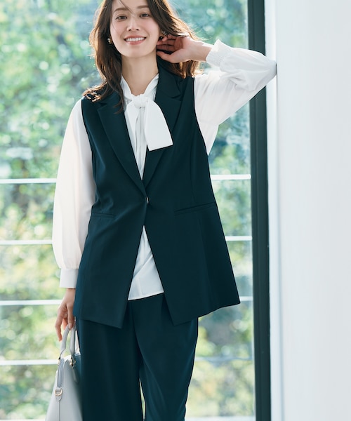 洗える】セレモニーダブルクロス ジレ｜エニィスィスの通販｜&mall