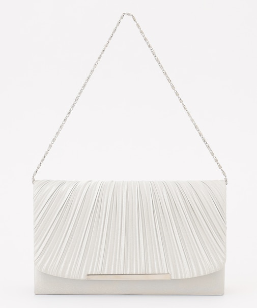 【2WAY】ギャザープリーツパーティ バッグ