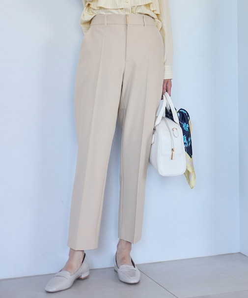 【洗える】褒めらレディテーパード パンツ