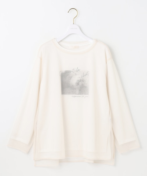 【貴島明日香さんコラボ】チュールレイニャード猫 Tシャツ