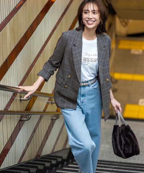【美Denimシリーズ】セミカーブワイド デニム