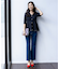 【美Denimシリーズ】センタープレスセミフレア デニム
