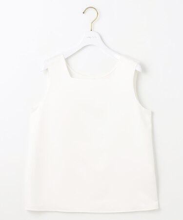 【洗える】サテン2WAY タンクトップ