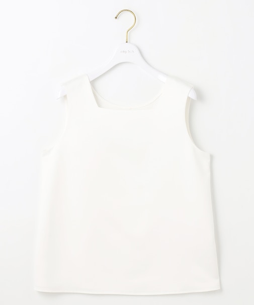 【洗える】サテン2WAY タンクトップ