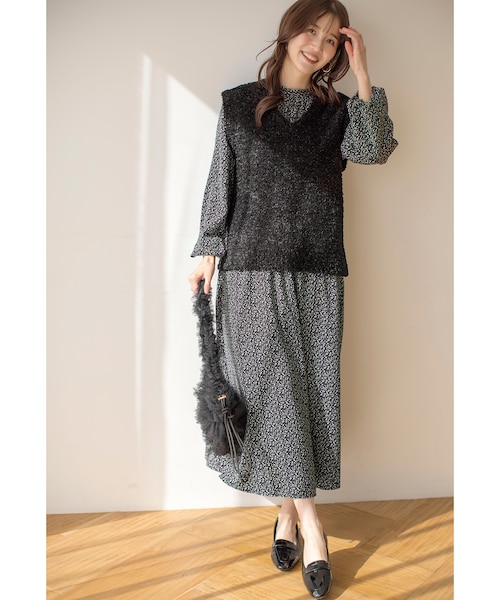 ビスチェワンピース × カットソー セット｜エニィスィスの通販｜&mall