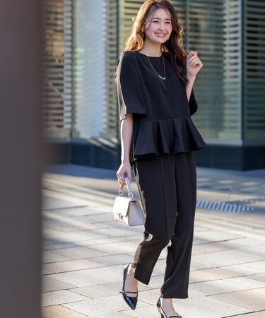 【撥水・接触冷感・UVカット】コンフォートイージー テーパードパンツ