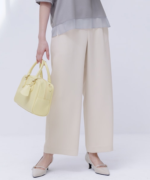 【撥水・接触冷感・UVカット】コンフォートイージー ワイドパンツ