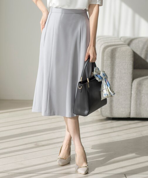 【UVカット・接触冷感・吸水速乾】スマートビューティストレッチ フレアスカート