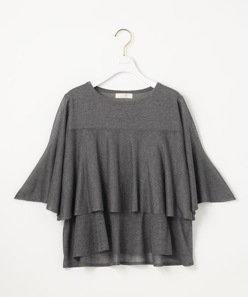 【洗える】フリルシアー ニット