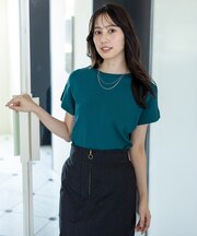 【接触冷感・UVカット・洗える】ビューティクール フレンチ ニットＴ