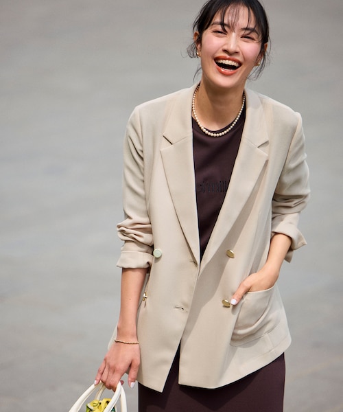 anySiS 【吸水速乾・洗える】シアーメッシュ ジャケット 吸水速乾・洗える】シアーメッシュ ジャケット | エニィスィス