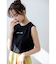 【洗える】ノースリーブロゴ Tシャツ