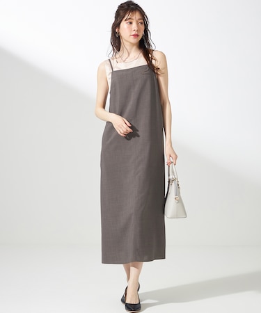 【接触冷感・速乾・UVカット・洗える】スイートクール キャミワンピース