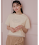 【洗える】シアーチュールロゴ Tシャツ