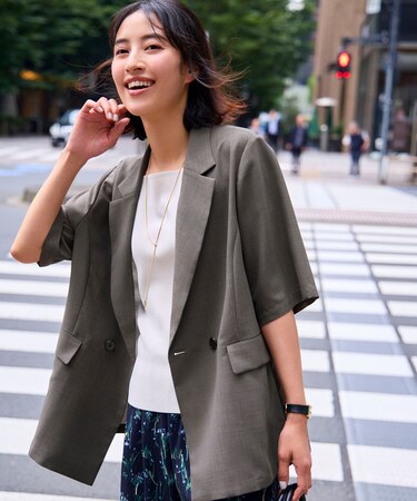 【接触冷感・速乾・UVカット・洗える】スイートクール ジャケット