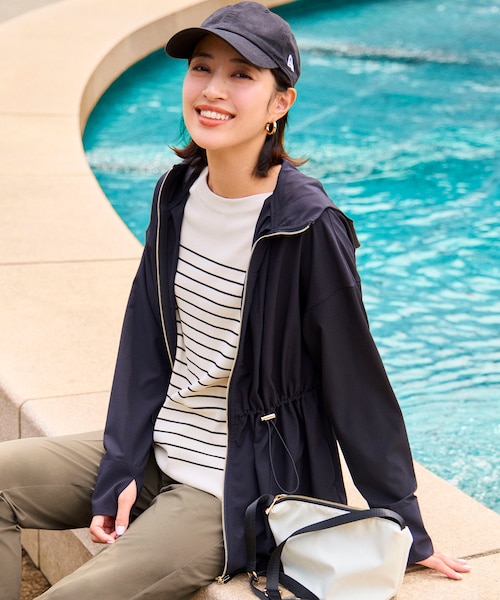 撥水・UVカット・洗える】ラッシュガードシリーズ パーカー