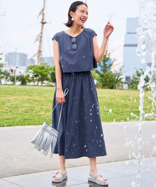 【撥水・UVカット】ウォーターサイド ワンピース