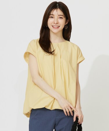 【洗える】バルーン ブラウス