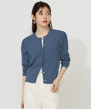 【洗える】レーシーディテール カーディガン