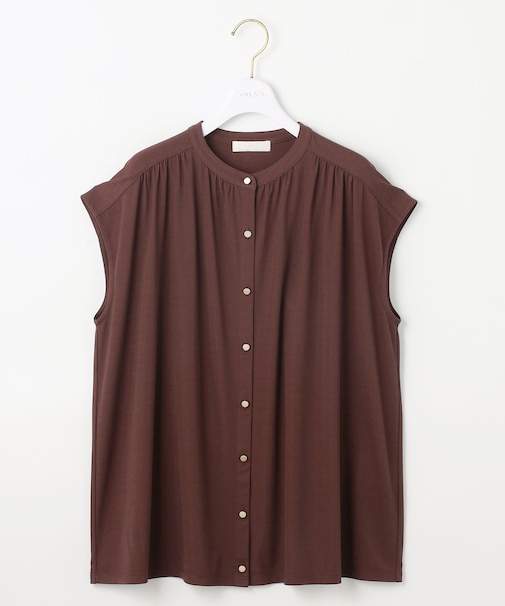 【接触冷感・UVカット・洗える】ハイストレッチスムース2WAY ブラウス