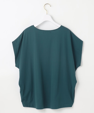 【接触冷感・UVカット・洗える】ハイストレッチスムースフレンチスリーブ カットソー