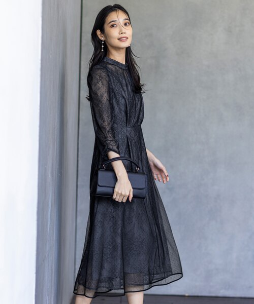 ANY SIS エニィスィス【Lily Calin】ラインエンブロイダリードレス ANY