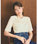 【洗える】シアーベロアドレープ Tシャツ