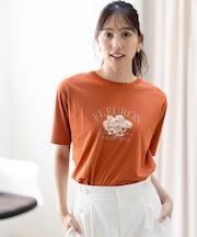 【洗える】ロゴ刺繍 Tシャツ