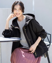 【撥水・洗える】フーディショート ブルゾン