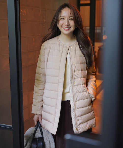 any SiS【撥水・洗える】2WAYノーカラーダウン ジャケット サイズ２ 撥水・洗える】2WAYノーカラーダウン ジャケット / ANY SIS