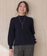 【CICA加工】 ビューティ畔ボトルネック ニット