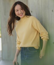 【CICA加工】 ビューティ畔ボトルネック ニット