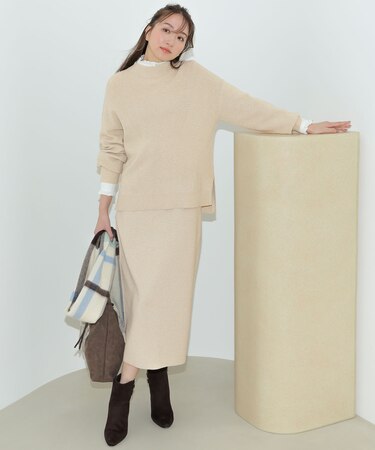 CICA加工 ニット タイト スカート