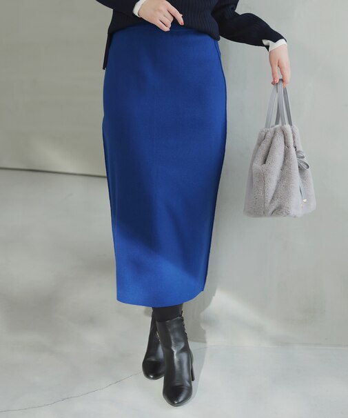 CICA加工 ニット タイト スカート