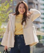 Luxuryフェイクムートン コート