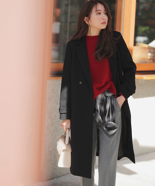 ウールライクロング チェスターコート｜エニィスィスの通販｜&mall