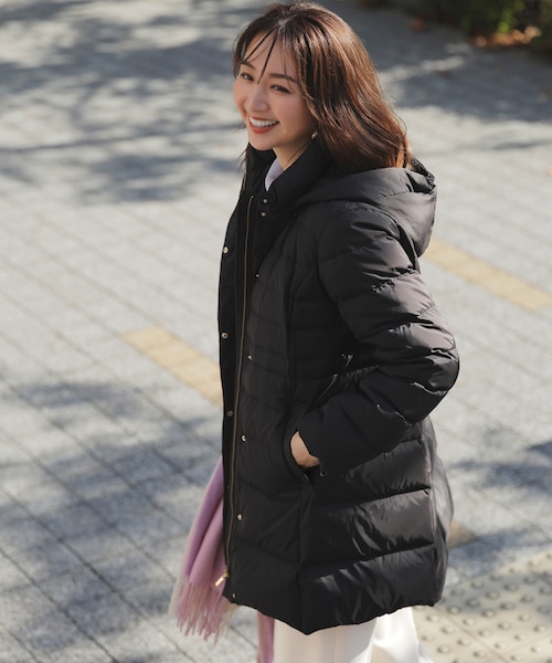 【新品】any SiS 撥水 エコファイバーミックス ロング ダウン ブラック2 ANY SIS 【撥水】エコファイバーミックス ロング ダウン （ブラック