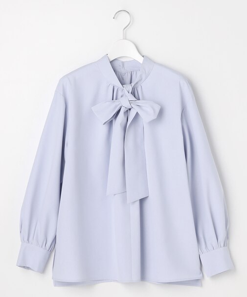 【洗える】2WAYリボンギャザー ブラウス