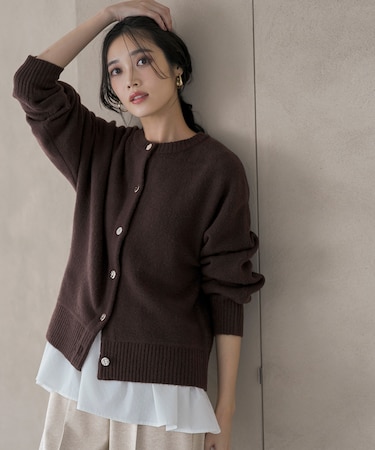 【前後着用可能】Airニット カーディガン