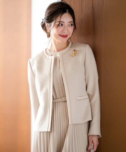 リップルボーダーストレッチ ジャケット