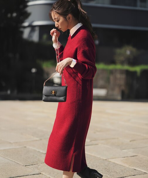 Airニット ワンピース