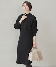 【2SET】ニット ボレロ × ワンピース セット