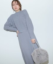 【2SET】ニット ボレロ × ワンピース セット