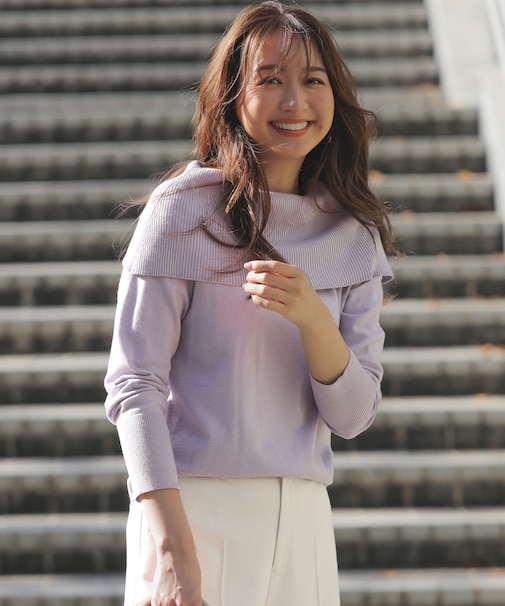 【WEB・一部店舗限定】オフショルダー ニット