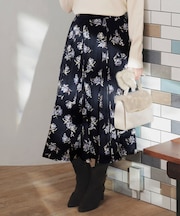 フラワータック スカート